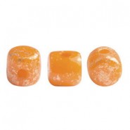 Les perles par Puca® Minos beads Orange opal splash 81260/94401